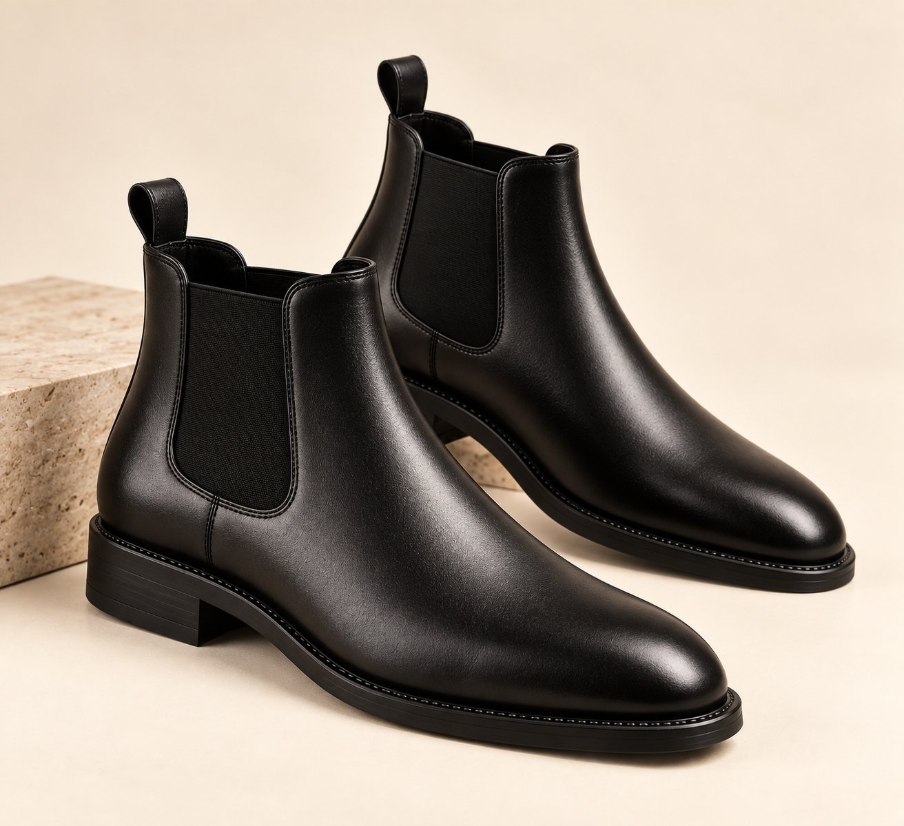 Black Leather Chelsea Boots for Men – Premium Classic Ankle Boots - Image 5