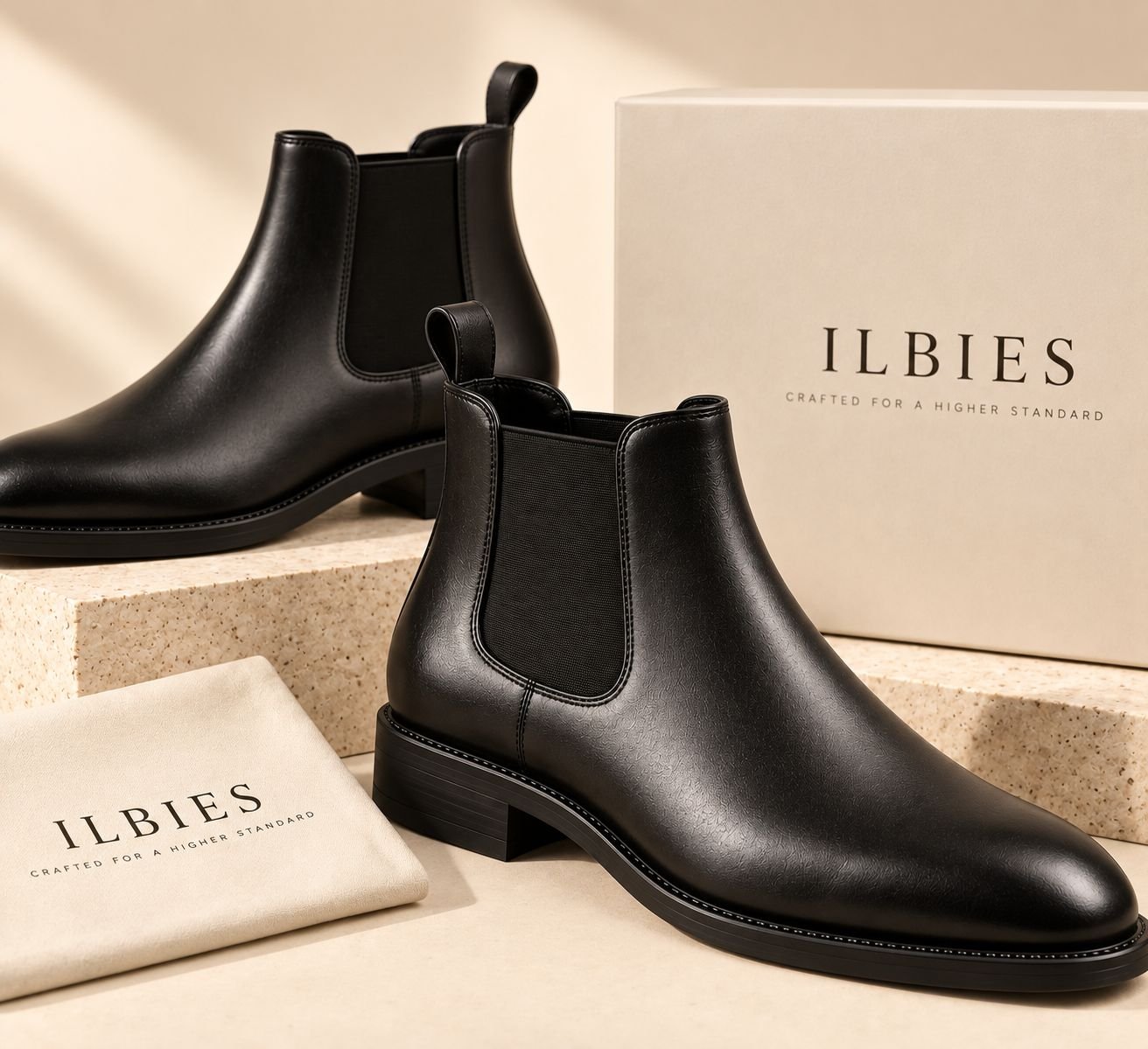 Black Leather Chelsea Boots for Men – Premium Classic Ankle Boots