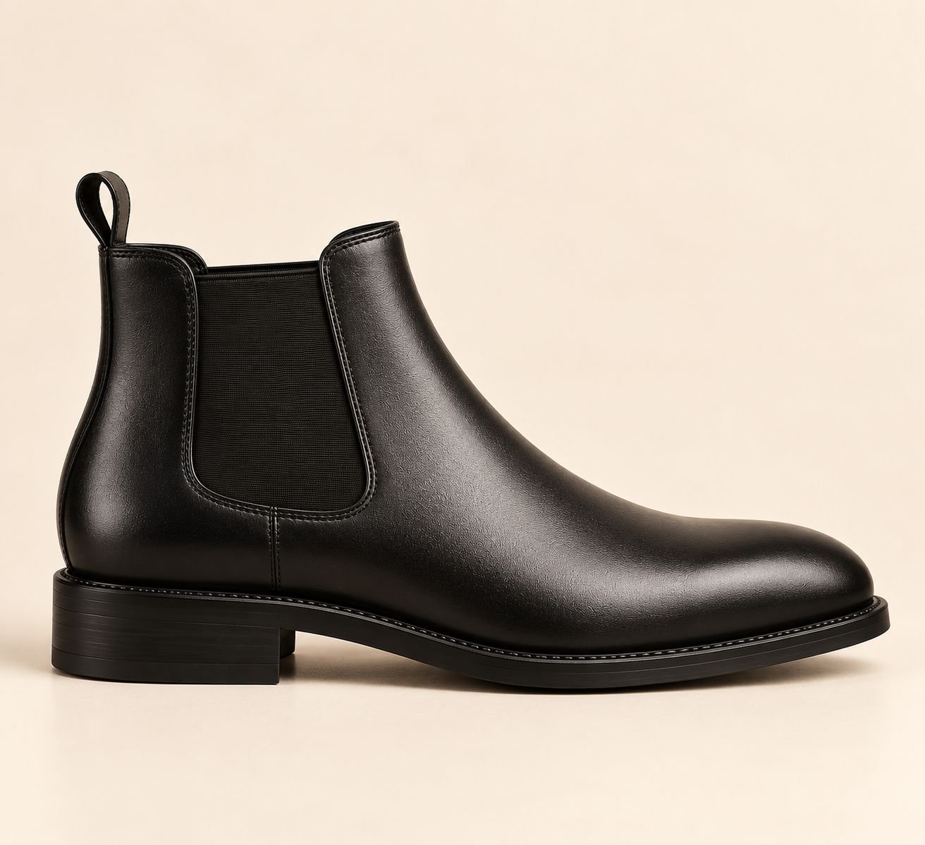 Black Leather Chelsea Boots for Men – Premium Classic Ankle Boots - Image 4